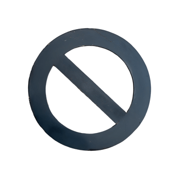 Icon No Symbol isolated on transparent background png