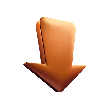 Loss Arrow Market Down Icon Symbol isolated on transparent background png
