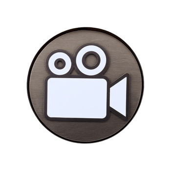 Metal Camera Icon Symbol isolated on transparent background png