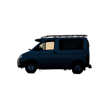 Mini Truck Silhouette Symbol isolated on transparent background png