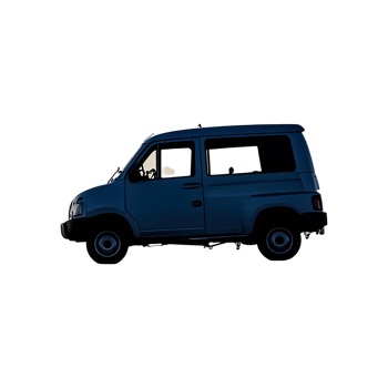 Mini Truck Silhouette Symbol isolated on transparent background png