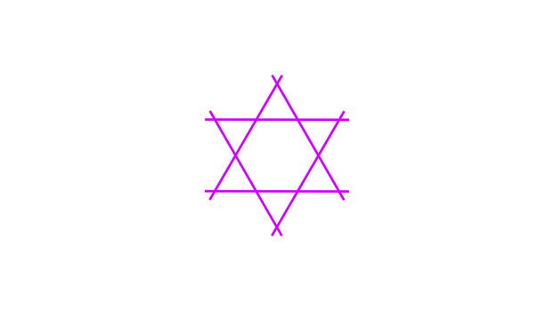 a purple star of david on a transparent background png