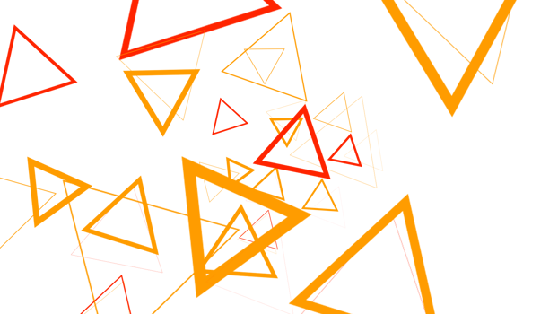 a triangle pattern with orange and red triangles png