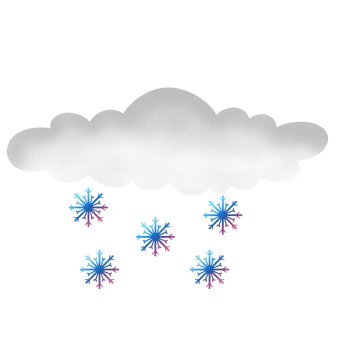 The cloud with snow png