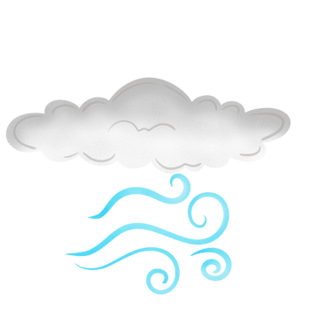 The cloud with the wind png