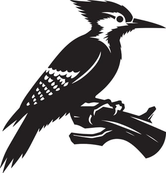 Woodpecker Silhouette Illustration vector