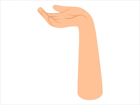 Hand Drawing Gesture Background Illustration vector