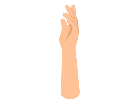 Hand Drawing Gesture Background Illustration vector