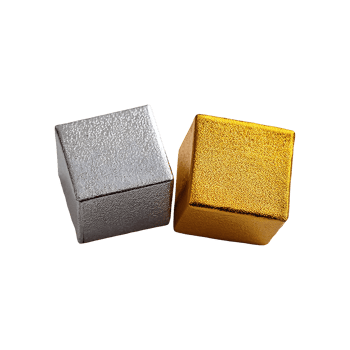 Set Of Gold And Silver Cubes Symbol isolated on transparent background png
