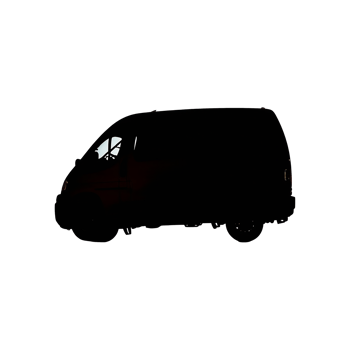 Van Silhouette Symbol isolated on transparent background png