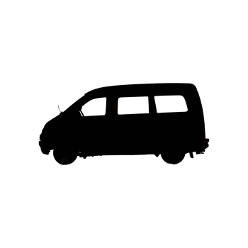 Van Silhouette Symbol isolated on transparent background png