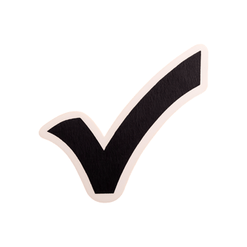 Yes Check Mark Icon Symbol isolated on transparent background png