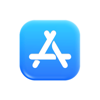 App store icon on a transparent background png