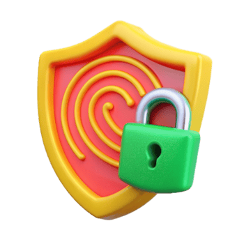 Finger Print Security Concept 3d Illustration png