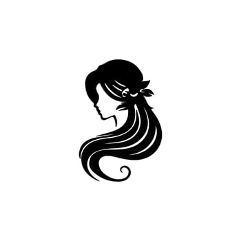 Women hairstyle icon set. vector
