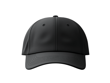 black baseball cap isolated png