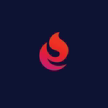 flame, fire, amber logo icon design elegant style logo for your company or business vector
