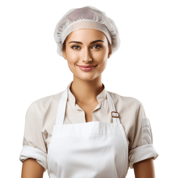 Female Baker isolated on transparent background png