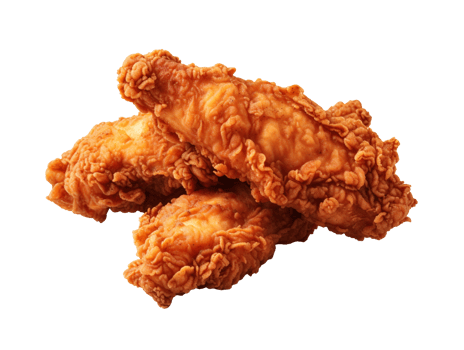 Fried chicken isolated on transparent background png