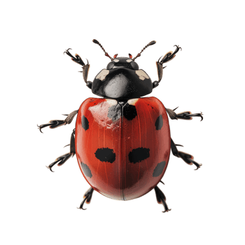 a Ladybug or Ladybird Beetle isolated background png