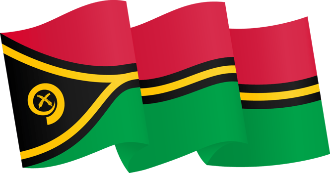 Vanuatu flag wave png