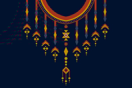 neckline embroidery. neckline embroidery ethnic collar lace oriental pattern. neckline embroidery designs for textile, fabric, cloth, fashion women, fashion men, print vector