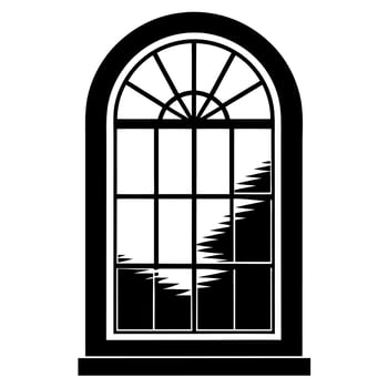 window black silhouette illustration vector