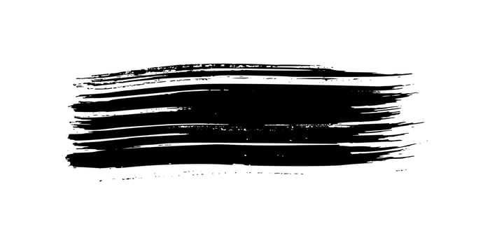 Black brush stroke on white background vector