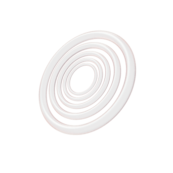 Tube transparent gradient glass 3d shape png