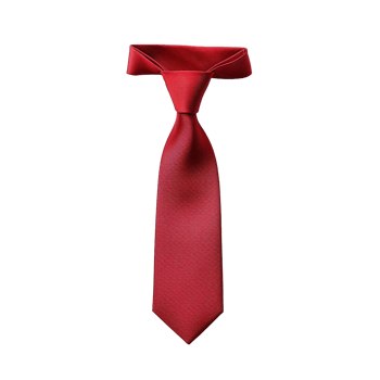Red tie isolated on transparent background png