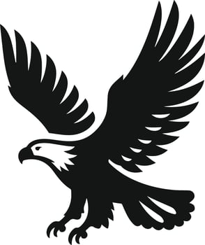 Bird black illustration vector