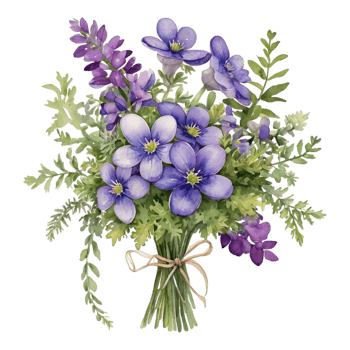Watercolor Flower Bouquet png