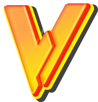 Letter V, Technology 3D Font Alphabet png