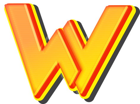 Letter W, Technology 3D Font Alphabet png