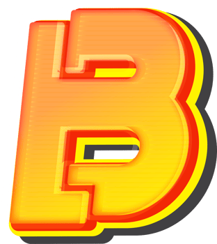 Letter B, Technology 3D Font Alphabet png