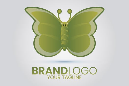 Butterfly logo design. Butterfly design. vector