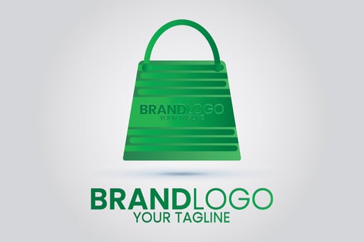Bag logo or icon design. Shopping logo. vector