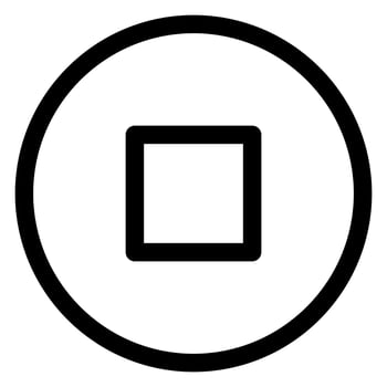 stop line icon isolated on white background vector