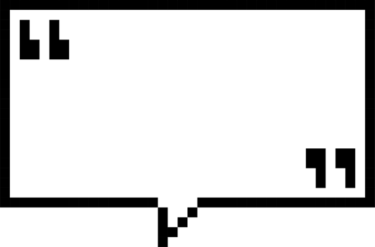 8bit retro game pixel speech bubble balloon with quotation marks, icon sticker memo keyword planner text box banner png