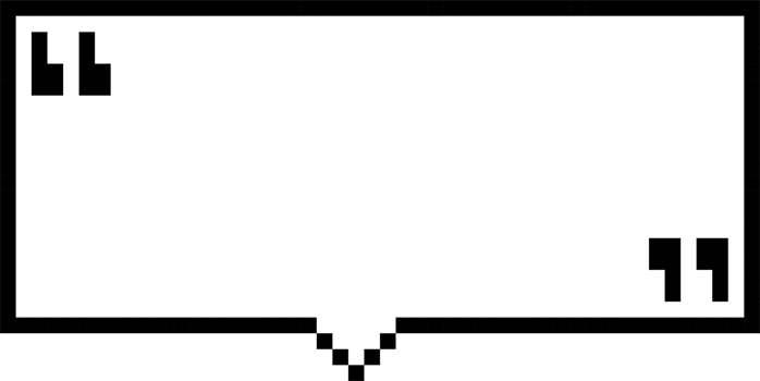 8bit retro game pixel speech bubble balloon with quotation marks, icon sticker memo keyword planner text box banner png