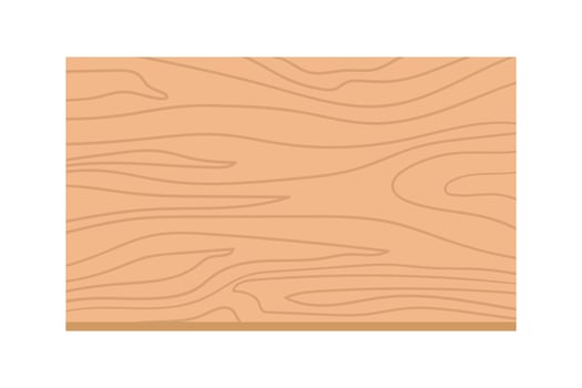 Square shaped wooden plank. Hand drawn imitation of a wood material. illustration vector