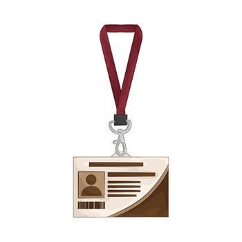 Illustration of id card vector