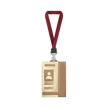 Illustration of id card vector