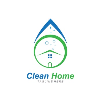 House Cleaning Logo Template Illustration vector