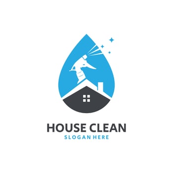 House Cleaning Logo Template Illustration vector