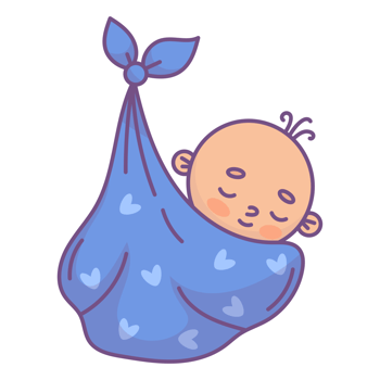 Baby boy sticker png