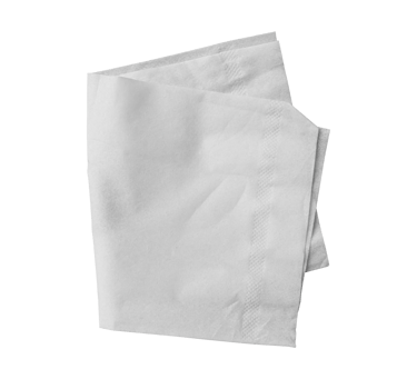 Blank white tissue paper isolated on transparent background. file format png