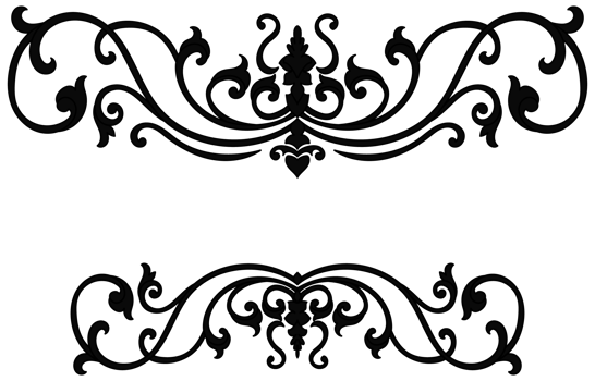 Carpet components. black stripes. rug Oriental ornament with floral motifs. Indian design element for henna tattoo, adult coloring book, greeting card, wedding invitation or spa beauty flyer. png