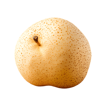 Asian Pear isolated on transparent background png