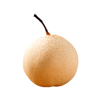 Asian Pear isolated on transparent background png